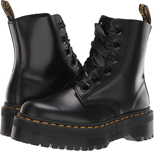 Dr. Martens Women's Molly Platform Boot, Black, 8 UK (10 US)