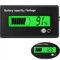 Intckwan DC 12V 24V 36V 48V 72V Batteriekapazität Spannung Meter mit Alarm, Batteriekapazität Gauge Indikator, Batterie Monitor, Blei-Säure und Lithium Ion Batterietester (Grünes Licht)