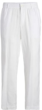 Jack & Jones Male Chino Trousers Loose Fit Chino Trousers, Bright White, M