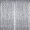 Sinmoe 2 Pieces Glitter String Door Curtain to Stop Flies Panels Cotton String Panels Fly Screen Curtain Room Dividers for Doorway,Windows,Home Decor,Event Decoration(Silver)