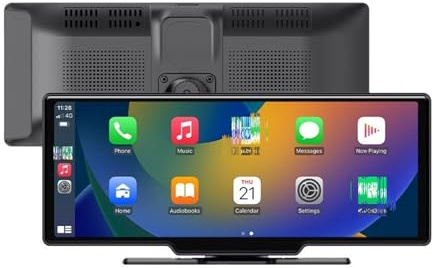 Sistema di navigazione per auto Lettore DVD portatile da 10,26 pollici con touch screen wireless Carplay Android Auto FM AUX