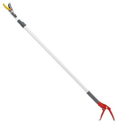 Telescopic Branch Cutter Pruning, Long Reach Tree Pruner, Garden Branch Cutter, Trimmer Shear Tool, for Pruning and Sawing Branches, and Picking Vegetables, Fruit in Gardens, Orchards, Parks