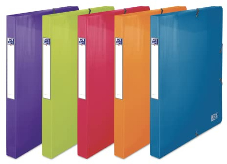 ELBA 400006524 samlarbox School Life färgglad 10-pack A4 häftlåda med 2,5 cm fyllningsmaterial dokumentlåda
