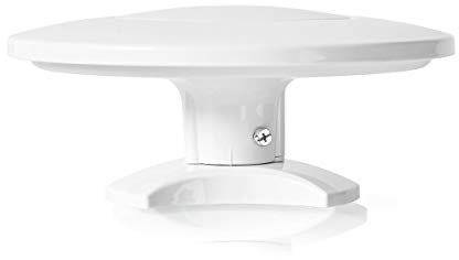 NEDIS - Antenne HDTV - Amplification 46 DB - FM/VHF/UHF - Portée 50 km - pour l'extérieur - Blanc ANOR5003BK700, compacte