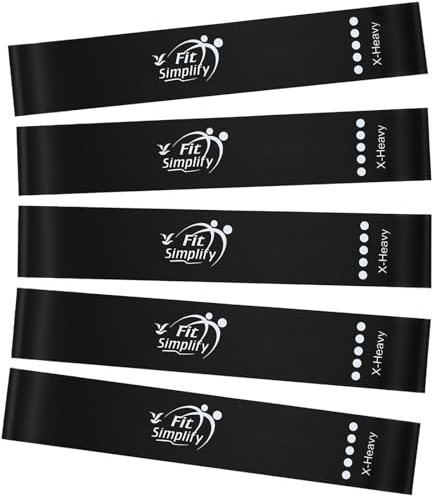 Fit Simplify Exercise Resistance Loop Bands, Set of 5