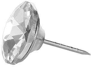 30 st 20 mm diamant kristall klädsel nålar för soffa sänggavel möbler väggdekor