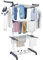 HOMIDEC Airer Clothes Drying Rack,4-Tier Foldable Clothes Hanger Adjustable Large Stainless Steel Garment Laundry Racks for Indoor Outdoor