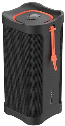 Skullcandy Terrain XL Wireless Bluetooth Portable Speaker, IPX7 Waterproof, 18 Hour Battery, True Wireless Stereo with Built-In Carry Strap for Travel and Outdoor Use - Black