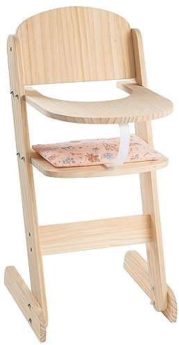 howa Puppenhochstuhl aus Holz miniflowers inkl. Sitzkissen 2860