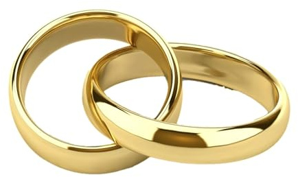 Gold Gala Coppia Fedine Dorate in Argento 925 Incisione Gratuita Anelli Made in Italy