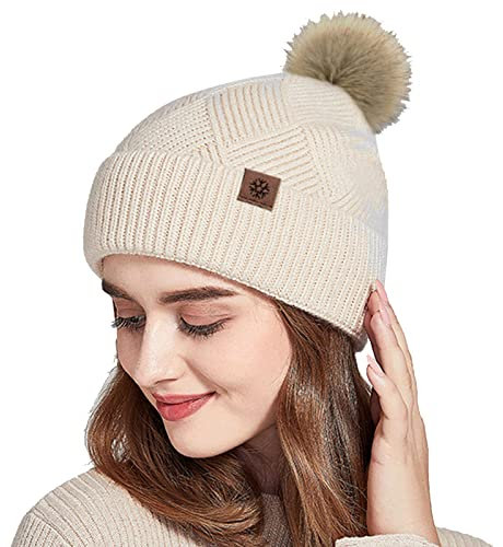 Cocila Weihnachten Black of Friday Wintermuetze Damen Hellblau Cap Damen Zopf Schwarz Duenne Chemo Muetzen Damen Strickmuetze Herren XXL Bommel Moderne Herren Muetze Letzte Bestellungen Anzeigen