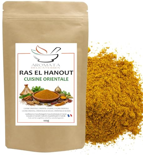 AROMATA – Ras El Hanout Amarillo – 100 g / Mezcla de especias para cuscús y tajines