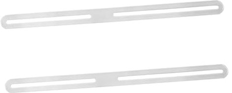 ifundom Lot De 2 Supports De Fixation Plats Pour Clôture Boîte Aux Lettres Kits De Portail En Acier Inoxydable Supports Réglables