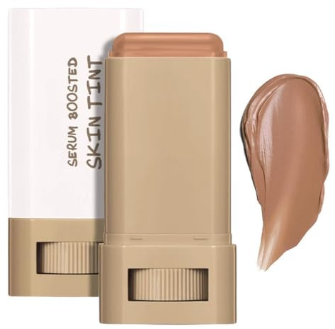 Skin Tint Foundation - Natural Foundation Stick - Even skin Tone Balm foundation - Portable Serum founDation Moisturizing Essence Stick - Beauty Balm Serum Boosted Tint Concealer (Colour, # 06)