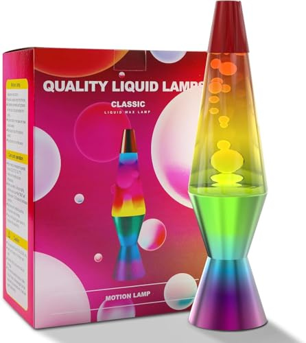 KIKILIVE lavalampe kinder lavalampen Erwachsene Nachttischlampen LED Nachtlicht entspannende ideal für Schlafzimmer, Wohnzimmer, Home Decor