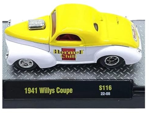XUFQRAN Esposizione in miniatura Kit Modello Pressofuso In Lega D'epoca Willys Coupe Del 1941 Scala 1:64 Collezione Di Ornamenti Collezione di veicoli simulati