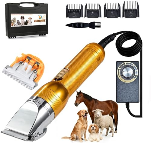 Heavy Duty Pet Grooming Clippers,Powerful 36V Motor for Thick Coats, Professional Grooming Shears Fur Hair Golden Trimmers Tool for Dogs, Sheep, Horses, Livestock & Cats