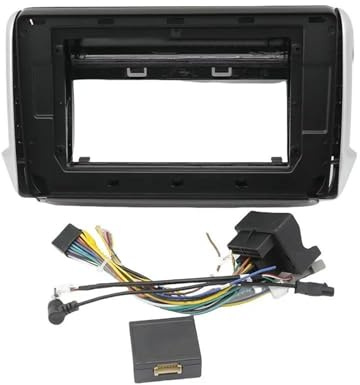 För Peugeot 208 2008 2014 2015 2016 2017 2018 10 Tums Bilram Fascia Adapter Canbus Box Decoder Dash Fitting Panel Kit YTdhfDGJ(Frame Cable)