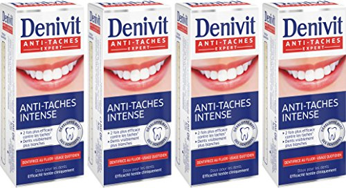 Denivit - Tandkräm - Intensiv fläck - tub 50 ml - set med 4 st