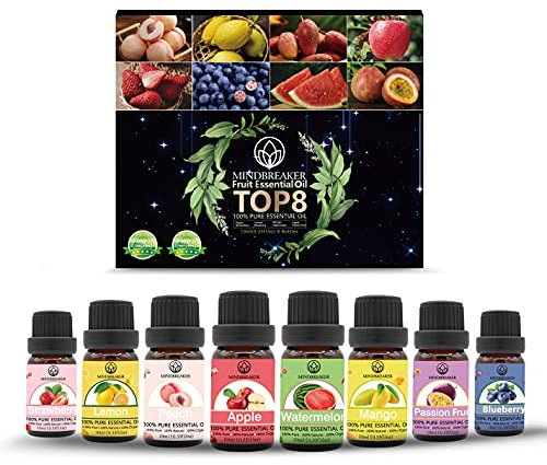 Juego de regalo de aceites esenciales, difusor de aromaterapia orgánica, aceites aromáticos afrutados, aceites perfumados premium para difusor, jabón, fabricación de velas, humidificador
