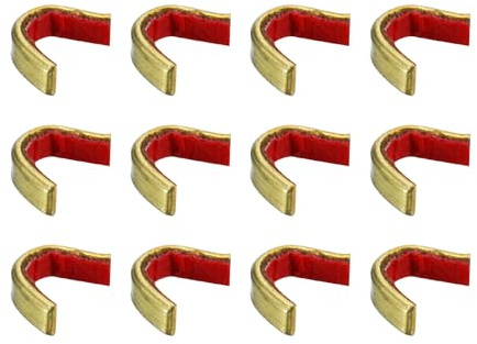 PATIKIL Nock Points, 30 Pack Brass Archery String Nocking Points Bow String Buckle Clip Archery Accessories for Compound and Recurve Bow, Red