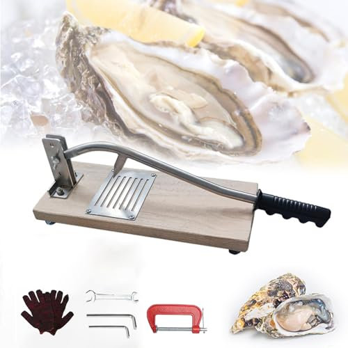 Macchina per Sgusciare Le Ostriche, Coltello per Sgusciare Le Ostriche Portatile, Strumento per Sgusciare Le Ostriche Ad Altezza Regolabile, Apriostriche Senza Installazione, Coltello per Ostriche