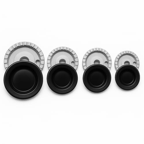 Kit de pièces de rechange de cuisine à gaz 8 pièces - 4 brûleurs + 4 plateaux creux compatibles avec Ariston, Nardi, Whirpool | Accessoires de cuisinière haute qualité  cod C00082831-482000027572