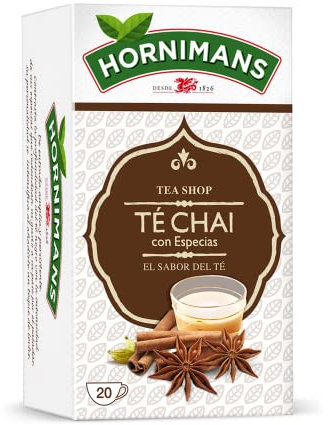 Hornimans Té Chai con Especias Ingredientes 100% Naturales | 20 bolsitas | Con Teína