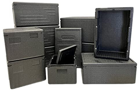 ZStyle Isolierbox für heiße und kalte Lebensmittel, Catering, EPP Box, stapelbar, Transport (D - 60 x 40 x 31,6)