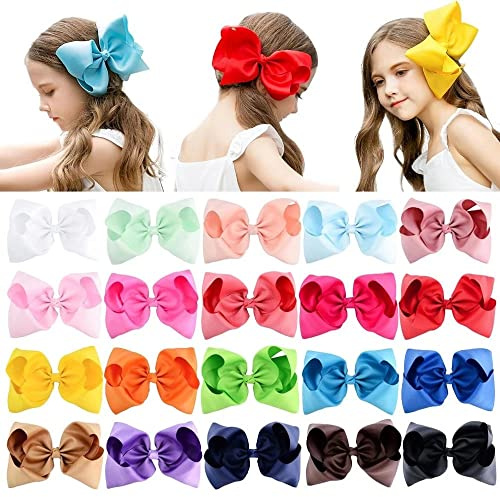20 pinzas para el cabello, para niñas, para bebés, pinzas para el cabello, alicates para el cabello, alicates para el cabello, pajarita para bebé, niñas, niños, 8 pulgadas