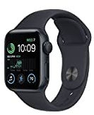 Apple Watch SE (2nd Gen) (GPS + Cellular, 44mm) - Midnight Aluminium Case with Midnight Sport Band, Extra Large (Renewed)