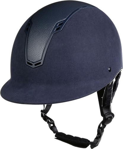 HKM Unisex – Erwachsene Wien Style Reithelm, Dunkelblau/Dunkelblau, XL