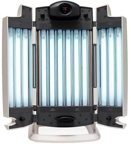 time4wellness Gesichtsbräuner Facial Tanner AluReflec - Aluminium-Reflektoren für eine gleichmäßige Bräunung