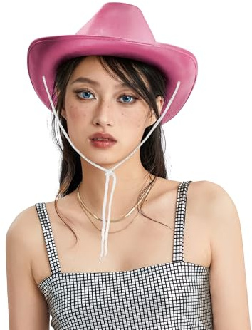 WickedFun Cowboy Hat for Men and Women – Unisex Adult Texan Cowgirl Hat Fancy Dress Party Accessory