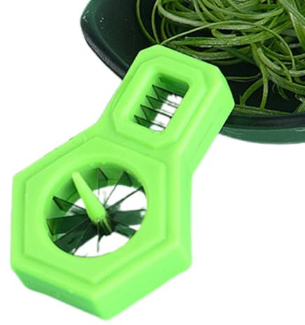 Trituratore di cipolle verdi, affettatrice manuale in acciaio inox | Utensile da cucina multifunzione per la casa, , il taglio di cipolle, l'aglio