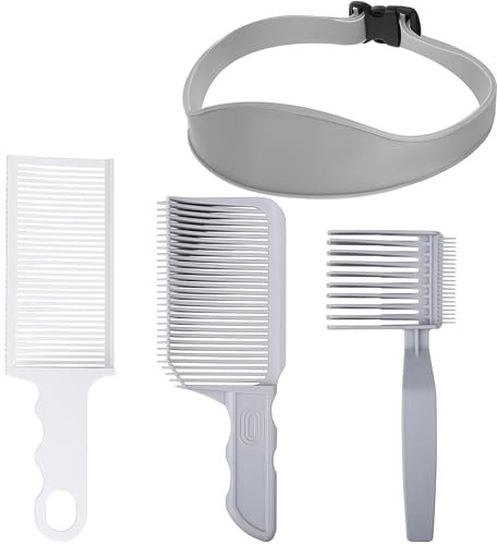 HAOBIN 4 Stück Haarschneidekamm Barber Kamm Haarschneide Hilfe Friseur kamm Haarschneidekamm Übergang Haare Schneiden Übergang Frisierhilfen,Friseurkämme,für professionelle oder selbstgemachte Frisur