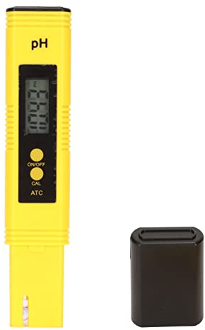 Denash Digitaler PH -Messgerät, 0,01 Taschenwasserqualitätstester mit Hoher Genauigkeit mit Autokalibrierung und Temperaturkompensation für Aquarien, Pools, Hydroponik