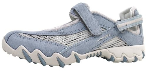 Baskets polyvalentes NIRO 91/06, daim avec maille ouverte, bleu clair, semelle intérieure interchangeable bleue