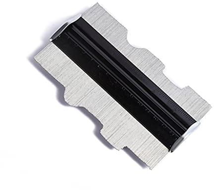 Calibre de contorno de 6 pulgadas Perfil de metal Forma Duplicador Herramienta de Precisión Multifuncional Duplicadores Duplicador Negro Regla de medición