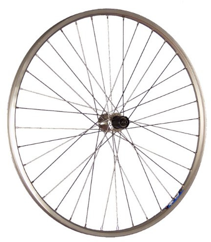 28 Pouces Roue arrière vélo ZAC19 moyeu Shimano Tourney Argent