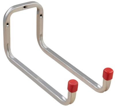 Gedotec Wandhalterung - Wandhaken zum Schrauben Stahl verzinkt | DUO | 1 Stück Gerätehaken Länge: 250 mm inkl. Befestigungsmaterial | Allzweckhaken aus Metall | Wandhalterung Garage | Wand-Montage