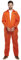 Lizzy Prisoner Overalls (One Size) Adult Fancy Dress Costume | Convict Boiler Suit Jail Jumpsuit for Men | Prisoner Outfit Orange Overalls | Halloween, Stag Night, Cosplay & Party Dress Up