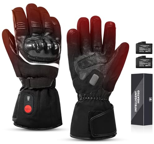 Sun Will Heated Motorcycle Gloves for Men Winter,Waterproof Warm heated riding gloves motorcycle Rechargeable for mens womens Cold Weather Outdoor Cycling Driving Hunting Skiing Snowboarding