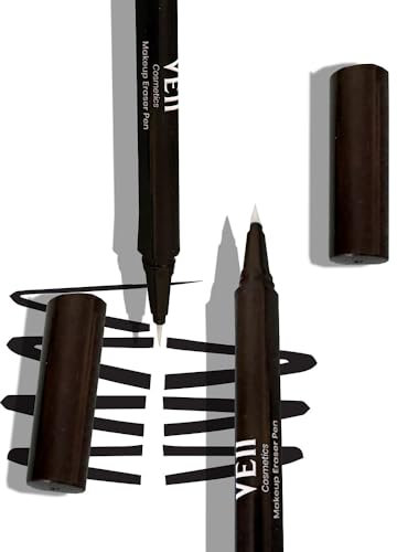 Eye Makeup Remover Pen, Makeup Remover Eraser for Instant Touch-Ups of Stray or Smudged Eyeliner, Lipstick, & More, Travel-Friendly Make up Remover Pen, Eyeliner Eraser Pen