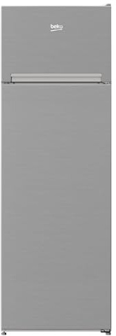 Freistehender Doppeltür-Kühlschrank BEKO RDSA280K40SN Klasse E 250 l 160,6 x 54 x 57,4 cm Stahlgrau