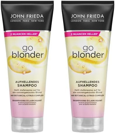 John Frieda Sheer Blonde Go Blonder Shampoo, 250 ml, 1 Stück (Packung mit 2)