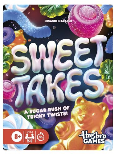 Sweet Takes Card Game, Strategy Game with Candy-Themed Suits & Secret Stash Twist, Family Party Game for Kids & Adults, 2–5 Players, Ages 8+, Perfect Fun for Families Who Love Board Games