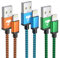 iPhone Ladekabel 2M 3Pack, Lightning Kabel [MFi Zertifiziert] Ladekabel iPhone Schnellladekabel Nylon iPhone Kabel Fast USB Lightning Kabel für iPhone 14 13 12 11 Pro Max Mini XS X 8 7 6 6s Plus 5 SE