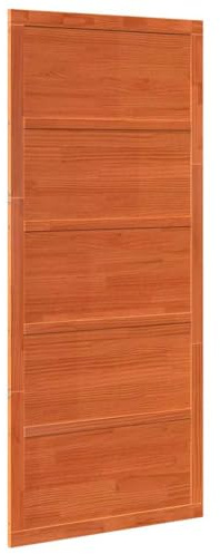 vidaXL Porta del fienile Marrone Cerato 100 x 2,5 x 208 cm, Salotto, Porta Scorrevole Rettangolare, Pino Moderno, Interno Rustico, Divisore di Spazio, Mobili Funzionali