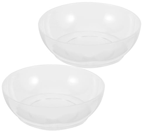 Cabilock Ciotola per bilancia alimentare da 2 pezzi: ciotola trasparente con bilancia da 600 ml - vassoio di misurazione per alimenti in plastica riutilizzabile per diete, cottura e utensili da cucina